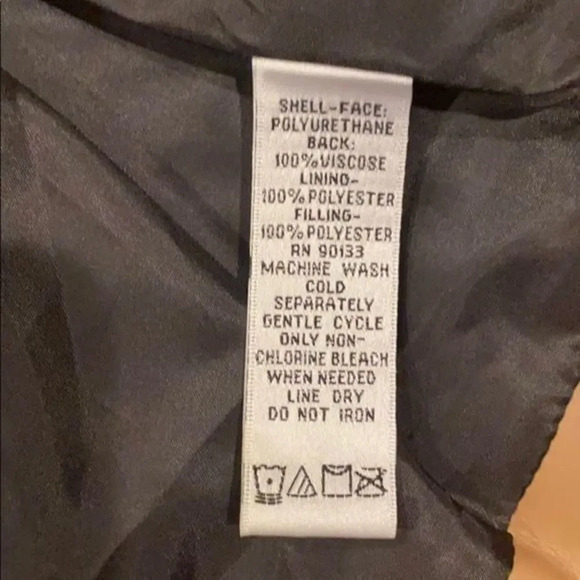 - Joan Rivers Black Taupe faux leather jacket - Picture 7 of 9